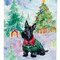 Edge Collections - 28" X 40" - Multicolor - Scottish Terrier Christmas Large Yard Porch - 1 Piece